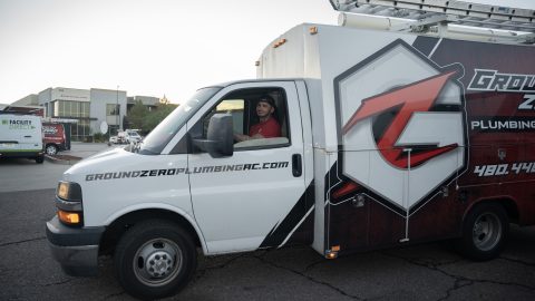 Ground Zero Plumbing Truck at Gilbert Location